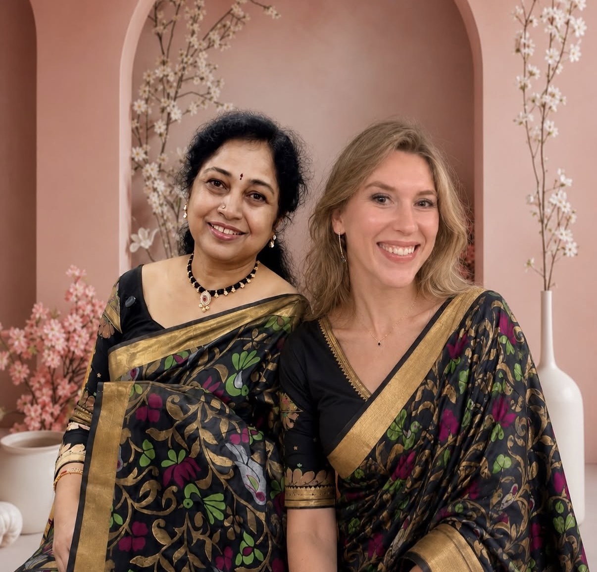 Anna and Surekha - partywearfashions
